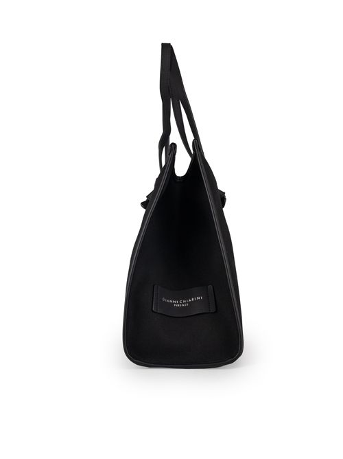 Borsa Shopping Marcella in canvas Nero GIANNI CHIARINI | BS 6850 COMMNERO-CORDA